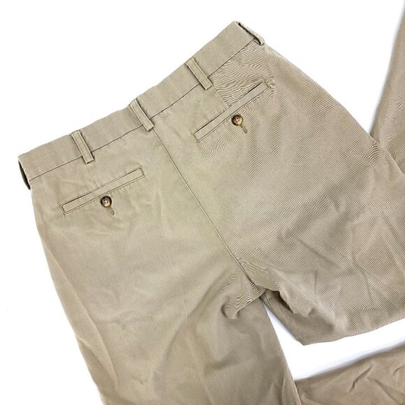 Croft & Barrow Men's 32 x 32 Tan Straight Leg Casual Pants Button Zipper - Picture 6 of 12